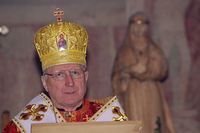 Biskup Ladislav Hučko a svatá Ludmila