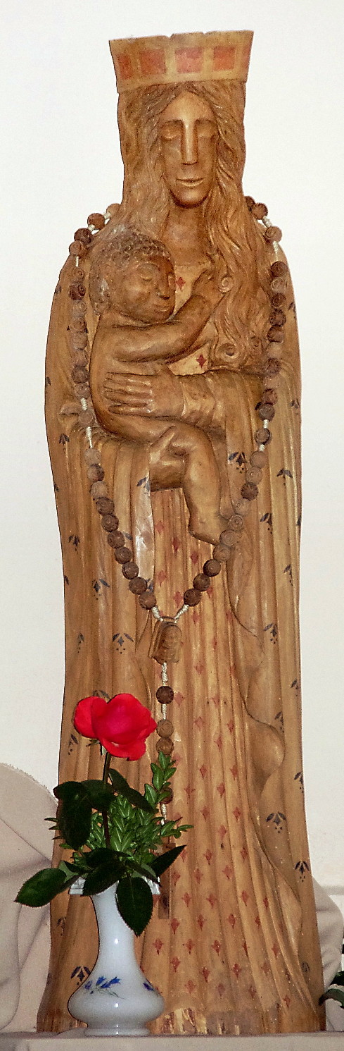 Socha Panny Marie v kostele sv. Jana Ktitele v Roztokch
