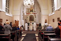 Arménská liturgie v kostele sv. Jana Křtitele v Roztokách