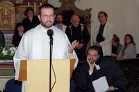 Páter Angelo Scarano na ekumenické bohoslužbě