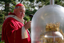 Kardinál Duka a Lebka sv. Ludmily