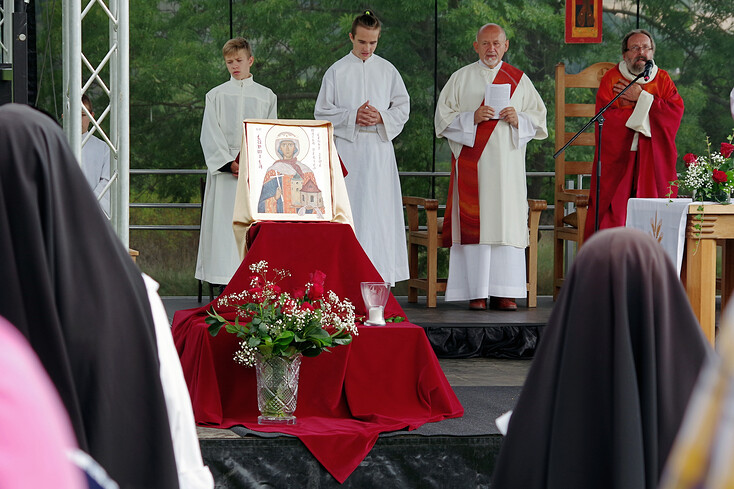 Při bohoslužbě ke svátku sv. Ludmily