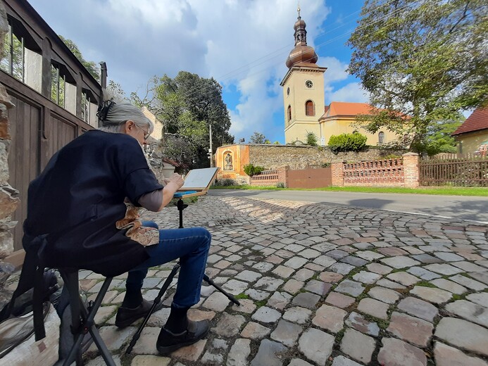 Malovn kostela v Tursku