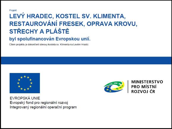 Cedule - spolufinancování EU - Levý Hradec