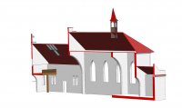 model kostela