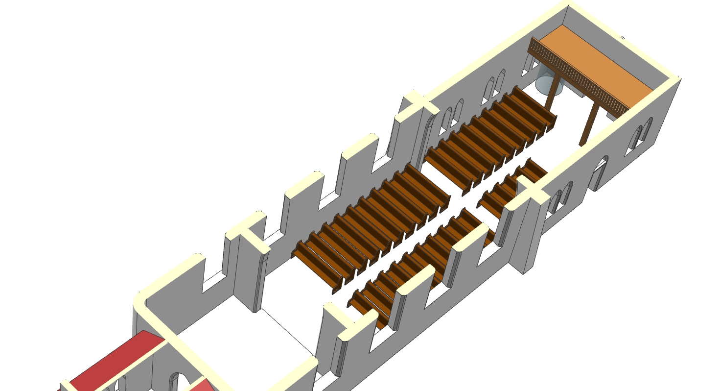 model kostela