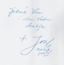 Vnovn a poehnn na zadn stran fotografie